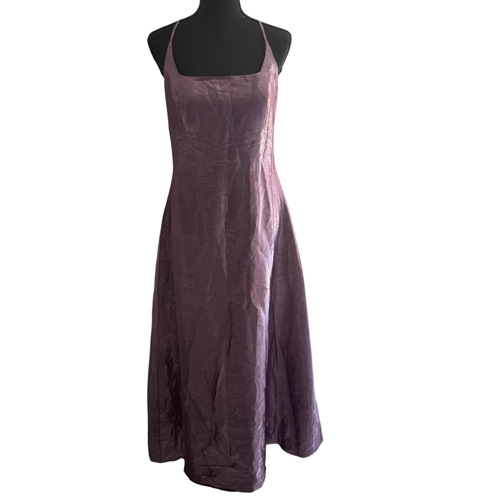 Vintage Nicoletta Y2K Purple Criss Cross Back Fairy Whimsy Formal Glam Size 15